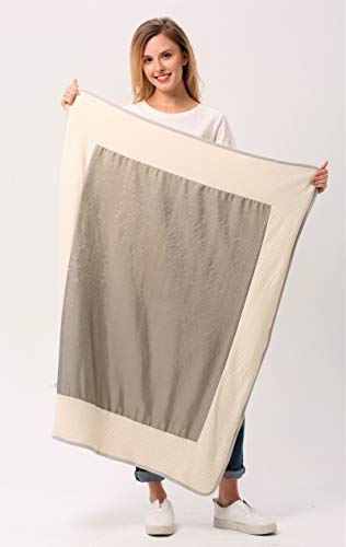 Protective Belly Pregnancy Baby Large Blanket Improved Version, Organic, Anti-Radiation, Radiation Shielding, EMF Protection Blanket, Woman, Pregnancy Protection,110cmx90cm, 43" x35''