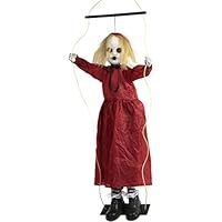 Haunted Hill Farm 47-in Red The Animated Swinging Zombie Girl | Indoor or Covered Outdoor Halloween Decoration | Battery Operated | Festive Holiday Decor | HHGIRL-1HA Haunted Hill Farm 47-in Red The Animated Swinging Zombie Girl | Indoor or Covered Outdoor Halloween Decoration | Battery Operated | Festive Holiday Decor | HHGIRL-1HA