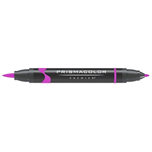 Prismacolor Premier Double-Ended Brush Tip Markers, Rhodamine (1773185)