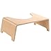 Toilet Stool, Wood Squatting Toilet Stool Bathroom Step Stool Household Anti-Skid Heightened Thickened for Adult Pregnant Elder Toddler Children, 6.3 Inch Height