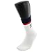 adidas Men's Originals Loose Fit Single Crew Socks, Off White/Collegiate Navy/Scarlet, Size 6-12