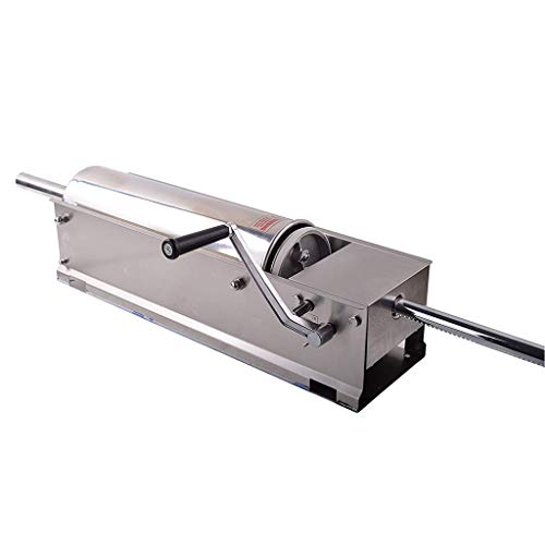 HXCSSK2 Wurstfüller 15 Lbs / 7 L Horizontale Wurstfüllhorn 2 Geschwindigkeit Edelstahl Wursthersteller mit 4 Füllstutzen… – Bild 6