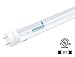 Hyperikon T8 T10 T12 LED Tube 3ft Light, 14W (30W-40W Equiv.), Ballast Bypass, Shatterproof, F30T12 Fluorescent Replacement, 1400 Lumens, 4000k, Clear, Office, Kitchen, Garage, Ceiling Lights