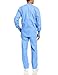 Landau Essentials Relaxed Fit 5-Pocket Snap-Front Scrub Jacket for Men 7551 Ceil Blue