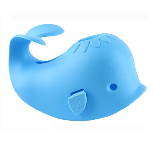 Bath Spout Cover for Bathtub - Protects Baby from Bumping Head During Bathing Time Baby Faucet Cover Universal Faucet Protective Cover Whale Design