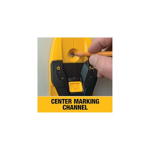 DEWALT Stud Finder, 3/4”, Locate Framing Studs Efficiently with LED Arrows, Ideal for Wood and Metal, AAA Batteries Included (DW0100)