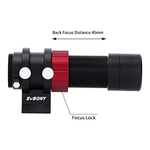 Svbony SV165 - Guide Bezel, 30mm, Mini Guided Bezel with F4 Helical Focus Compatible with ZWO QHY Auto Guide Camera