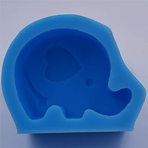 Cute Elephant Silicone Soap Mold Candle Scented Wax Gypsum Mould Food Grade Choclate Cake Jelly Silicone Molds Decorating Crafts Mold