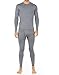 Thermajohn Men's Ultra Soft Thermal Underwear Long Johns Set with Fleece Lined (Medium, Grey)