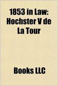 Amazon In Buy 1853 In Law Hochster V De La Tour Book Online At Low Prices In India 1853 In Law Hochster V De La Tour Reviews Ratings