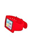 HHI iPod Nano 6th Generation Silicone Watch Wristband Case - Red