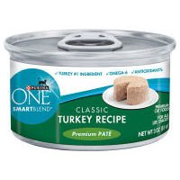 PURINA ONE SMART BLEND CAT TENDER TURKEY FOOD,...