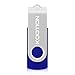 KOOTION 10 Pack 4 GB USB Flash Drive 4gb Flash Drives Keychain Thumb Drive Swivel Memory Stick Blue