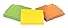 Post-it Extreme Notes, Works Outdoors, Removes Cleanly, 100X The Holding Power, Green, Orange, Yellow, 3 in x 3 in, 3 Pads/Pack, 45 Sheets/Pad (EXTRM33-3TRYMX)