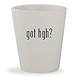got hgh? - White Ceramic 1.5oz Shot Glass