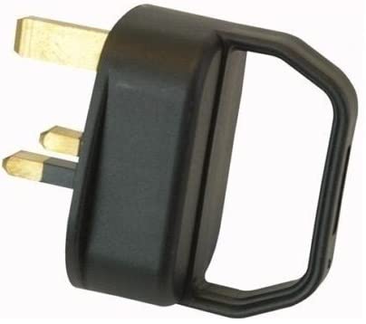 Mr. Gadget's Solutions® UK Mains Easy Pull Grip Handle Plug Switch 13A Fused Re-wireable – Mobility/Arthritis/Disability/Weak Grip/Elderly - Black