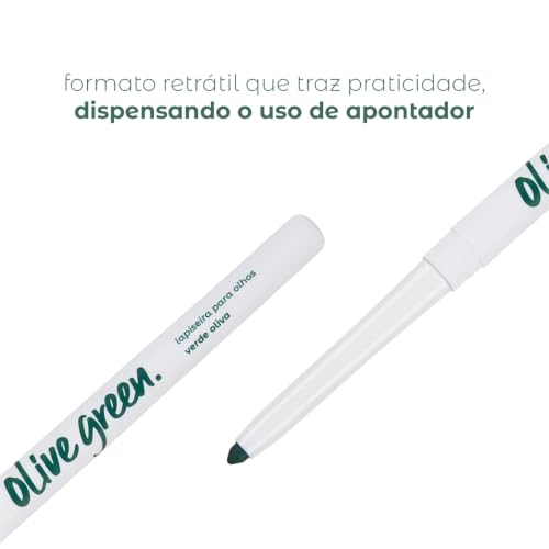 Lapiseira Olhos Olive Green Verde Oliva Original Vegano Vizzela
