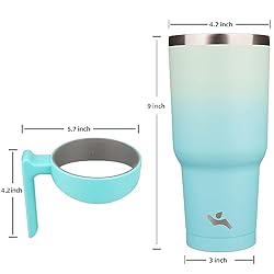 Konokyo 40 oz Tumbler with Handle and 2 Straw 2