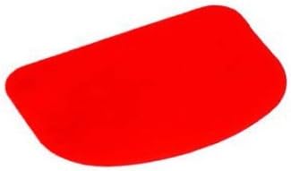 CHIC BAKERS Ipop Retail Plastic Dough Bench Scraper Cake Cutter/Chopper, 4.25x3-inch(White) - Pack of 3