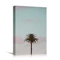 Canvas Wall Art Tree Against Sky Living Room Multicolor Nature Photography Relax/Calm Trees Tropical - 12x18 inches