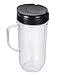 Yesurprise Tall 22oz Replacement Part Cup Mug with handle for 250w Magic Bullet Blender Juicer Mixer