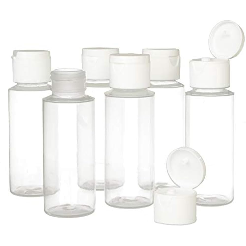 clear squeeze bottles with caps