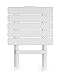 Camco 51695 White Large Adirondack Portable Outdoor Folding Side Table, Perfect for The Beach, Camping, Picnics, Cookouts and More, Weatherproof and Rust Resistant
