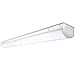 LED 40 Watt 4' Linear Wrap - Strip Fixture 5000K (Daylight), Garage Shop Light, Flush Ceiling Mount Commercial Lighting Fluorescent Replacement