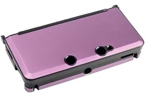 OSTENT Anti-Shock Hard Aluminum Metal Box Cover Case Shell Compatible for Nintendo 3DS Console Color Pink