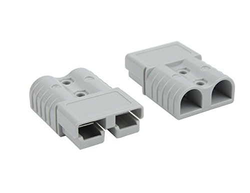 WGCD 120A Battery Quick Disconnect Connector Plug Kit Trailer Winch Connector Grey