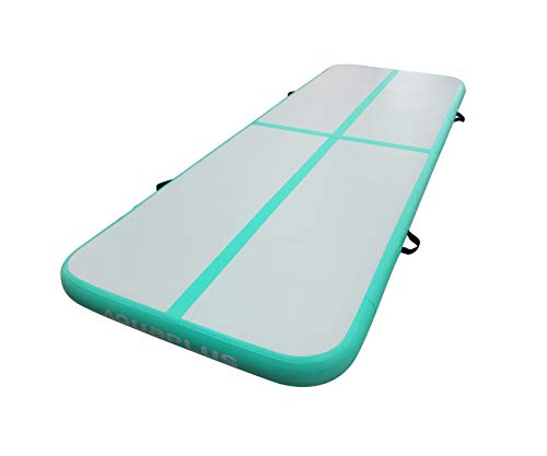 Aqua Plus Inflatable Air Track Tumbling Mat 3.28ft,10ft,13ft,17ft,20ft,23ft,26ft,30ft,33ft,36ft,40ft Gymnastics Airtrack 4,8 inches Thickness Exercise Training Mat Cheerleading Yoga Beach Boat Board