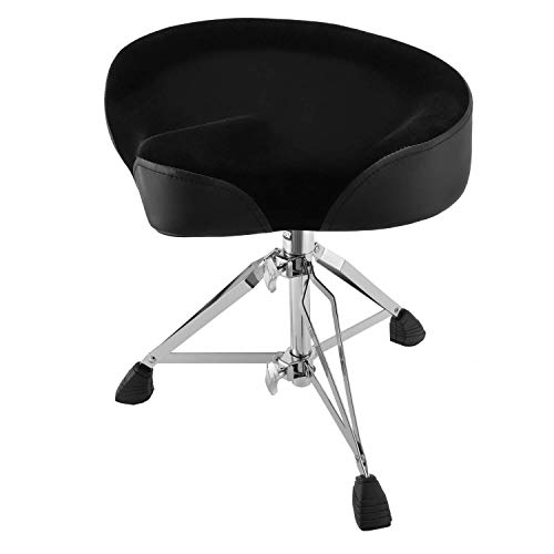 Starfavor Drum Throne Height Adjustable Saddle Drum Seat, Drum Stool