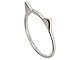 Silver Phantom Jewelry Cat Ear Ring in Sterling Silver (Silver, 9)