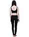 HDE Women's Maternity Yoga Pants Pregnancy Stretch Fold Over Lounge Leggings (Black, Large)