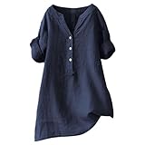 iQKA Women Plus Size Shirts, Ladies Short Sleeve