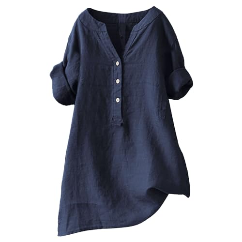iQKA Women Plus Size Shirts, Ladies Short Sleeve