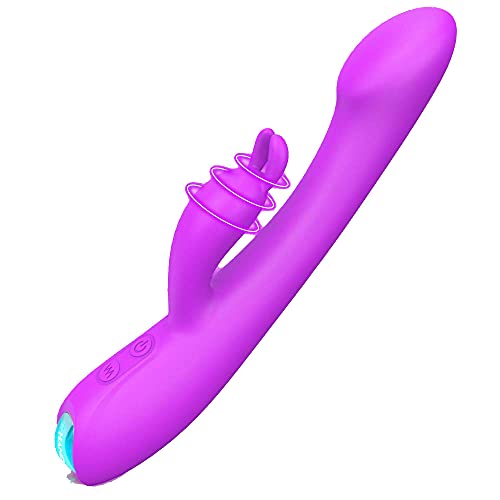 Rabbit Vibrator,G Spot Vibrator Vibrating Dildo Vibrator with 9 Powerful Vibration for Clitoral Stimulation,Ultra Soft Adult Sex Toys