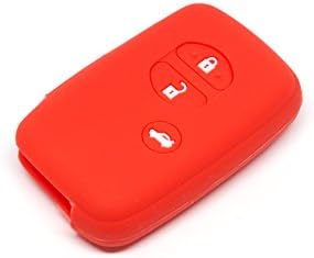 Subaru Silicone Protecting Remote Key Case Cover 3 Buttons Fob Holder for subaru BRZ (Red)