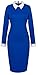 HOMEYEE Women's Celebrity Turn Down Collar Business Bodycon Dresses