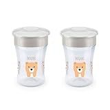 NUK Evolution 360 Sippy Cup, White, 8oz 2pk
