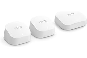 Amazon eero Pro 6E (1-pack) + Amazon eero 6+ (2-pack) mesh Wi-Fi 6 system