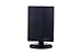 Makeup Vanity Mirror - LED lighted - By King Kosmetics, Magnification (2x,3x), Black Large Trifold Cosmetic Mirror with 21 LED Lights & 180° Adjustable Rotation, Dual Power Supply