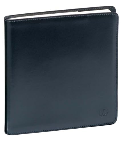 Quo Vadis - Diary - 2026 - Executive - Weekly Planner - French - Luna - Black - 13 months from December to December - 16 x 16 cm - White Clairefontaine Paper - Split Leather - Made in France