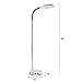 Lavish Home Floor Lamp - Full Spectrum Natural Sunlight Lamp with Bendable Neck - Reading, Craft, Studying, and Esthetician Light (Chrome)