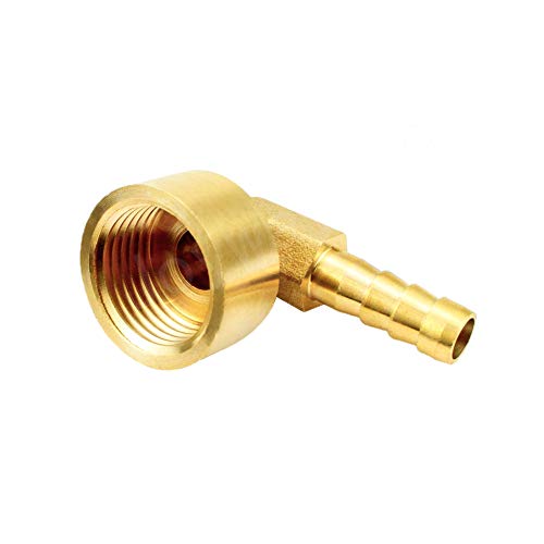 Joywayus Brass Elbow 3/8" Hose Barb × 1/2" Female Threaded Pipe