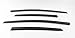 Safe Smoke Window Visor Sun Rain Vent Guard 4 Pcs Set for 2009~2015 Prius Out Channel Visor