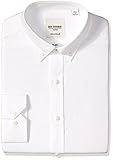 Ben Sherman Men's Slim Fit Button Down Collar Oxford Dress Shirt, White, 16