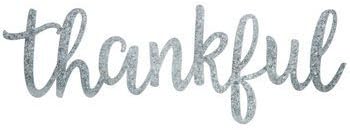 Thankful Word Galvanized Metal Wall Decor, Farmhouse Decor, Farm Decor