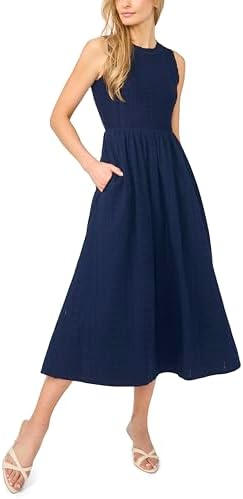 gap drop-waist mixed media midi dress Mixed Media Drop-Waist Midi Dress