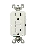 Leviton GFWR1-W Self-Test SmartlockPro Slim GFCI Weather-Resistant Receptacle with LED Indicator, 15 Amp, White